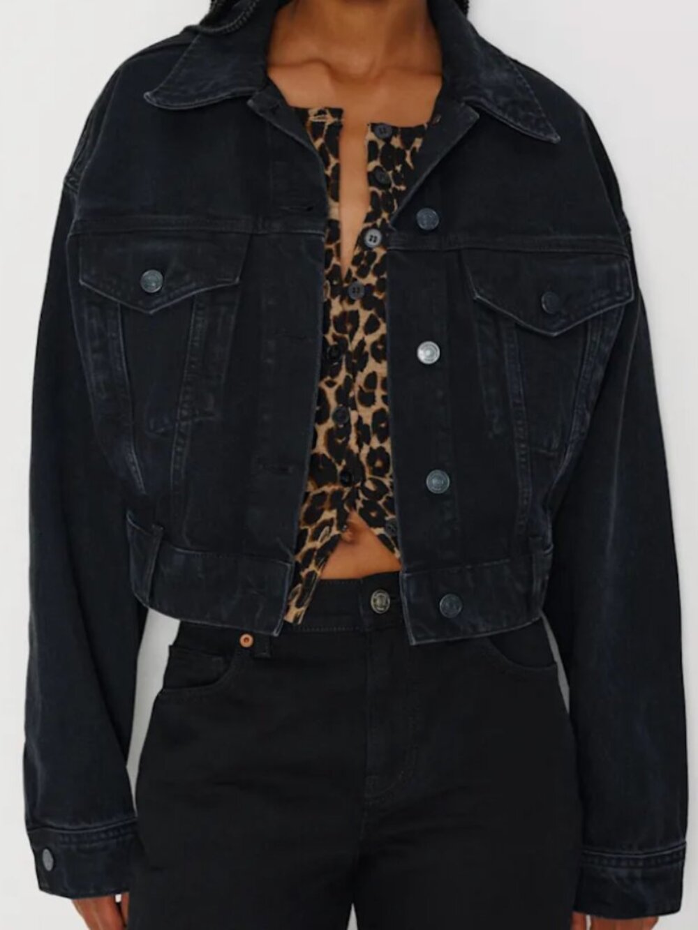 Reformation Jori Cropped Denim Jacket